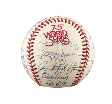 1978 New York Yankees Team Signed Baseball (24 Signatures incl Hunter and Jackson)